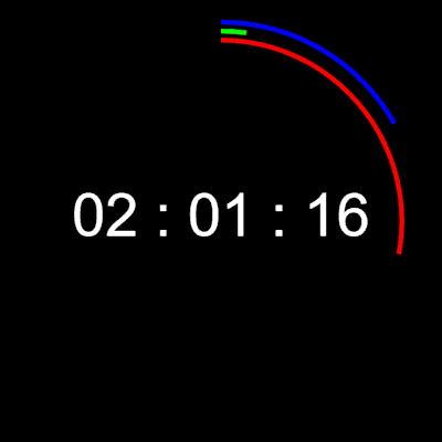 Screenshot of "Simple Clock!"